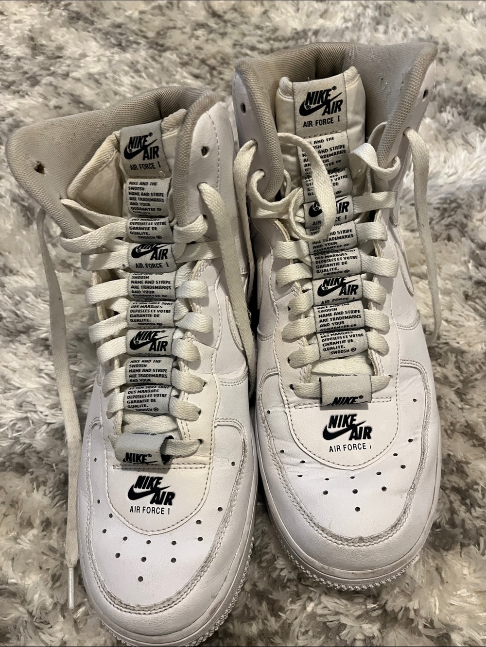 Nike Air Force 1 High Top Sneakers - White